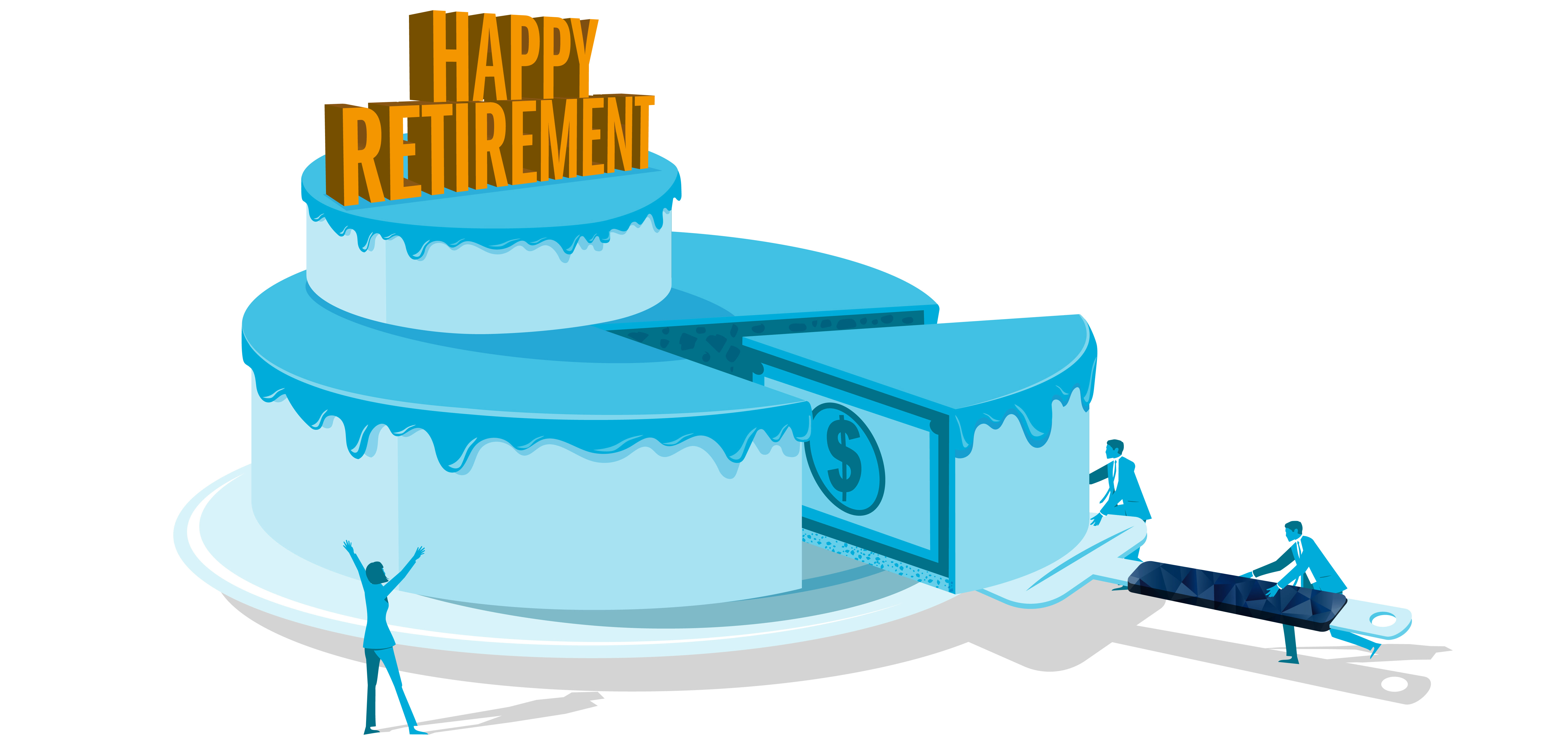 Retirement cake