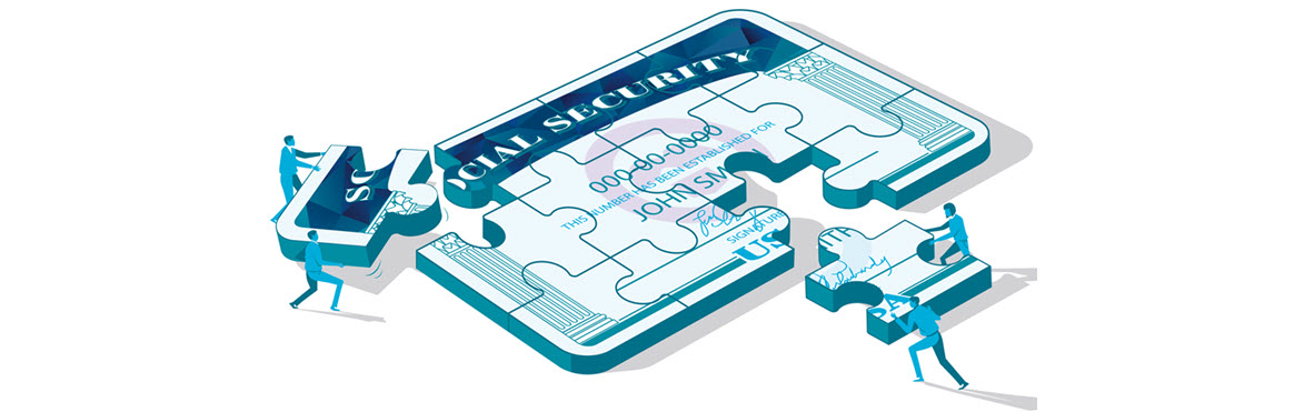 social security card close up