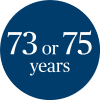 73 or 75 years